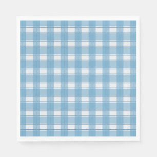 Timless Gingham Blue Pappersservett