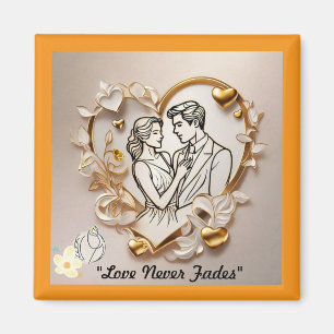 "Timless Heart Kärlek" Magnet