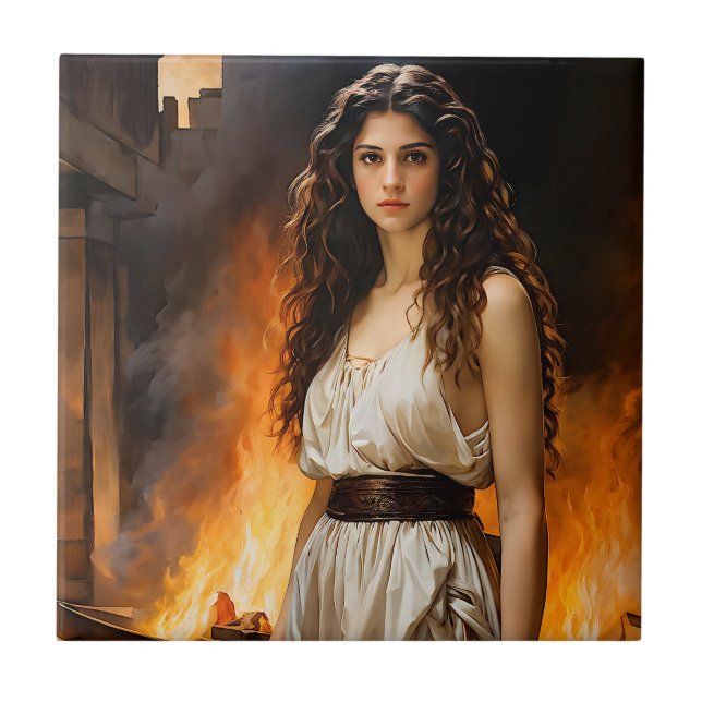 "Timless Helen: Troy's Catalyst" Kakelplatta (Framsidan)