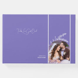 Timless Kärlek lila blommor & foto Gästböcker