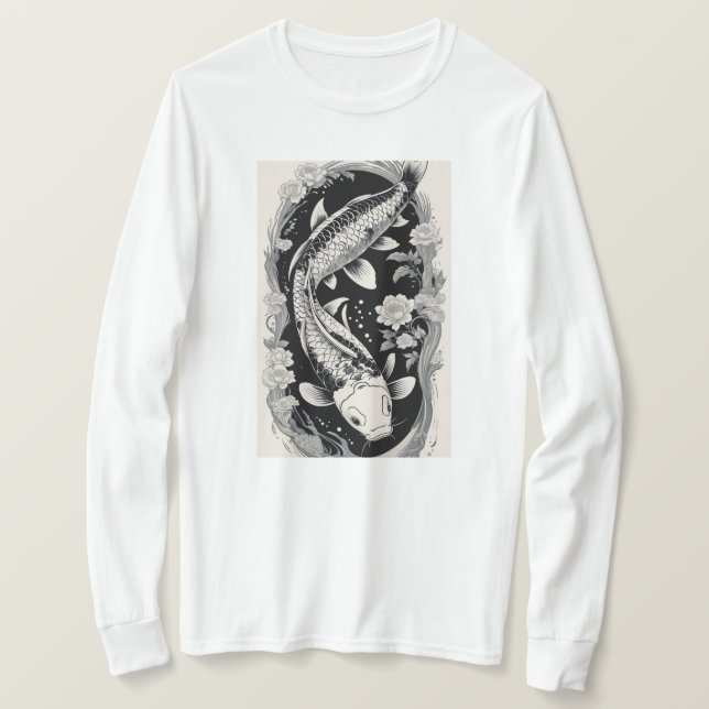 Timless Koi Elegance T Shirt (Design framsida)