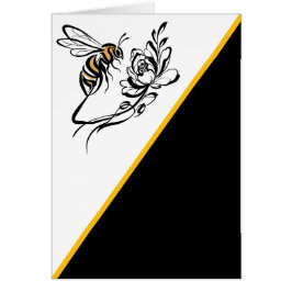 Timless Luxury Bee bröllopsinbjudan Hälsningskort