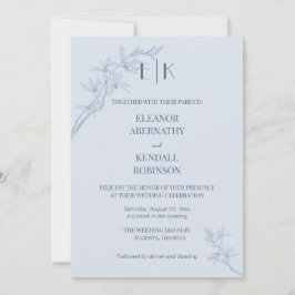 Timless Monogram alla på en Bröllop Inbjudningar