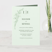 Timless Monogram bröllopsinbjudan