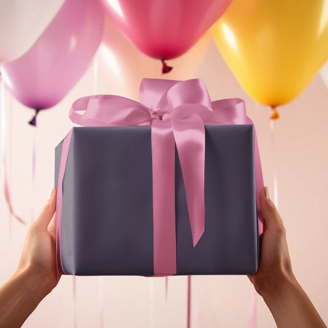 Timless - Mörk Mystic Grått Wrapping Papper Presentpapper (Skapare uppladdad)