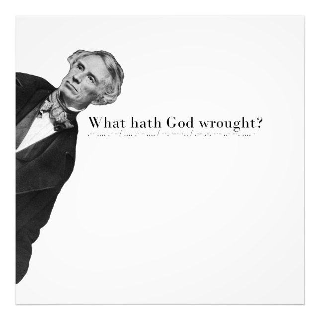 Timless Morse Code - Vad har Gud gjort? Fototryck (Framsidan)