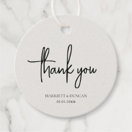 Timless Neutralt Beige Elegant bröllop Gåvor Etiketter