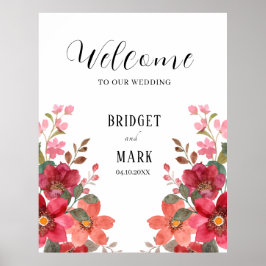 Timless Red Bröllop Poster