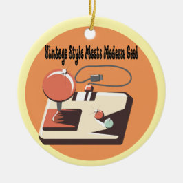 Timless Retro Vibes Julgransprydnad Keramik