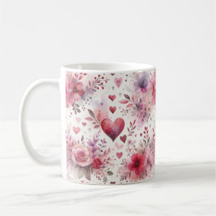 Timless Romantik: A Classic Valentine Day Patter Kaffemugg