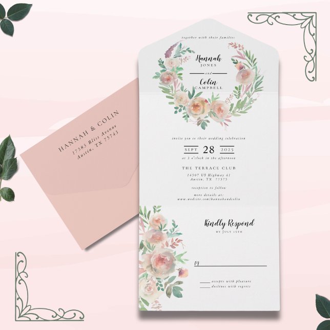 Timless Romantik Blommigt Wandan Bröllop (Skapare uppladdad)