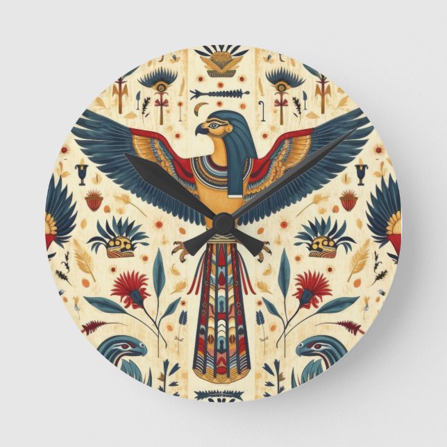 "Timless Sands Egyptian Wall Clock" Rund Klocka (Framsida)