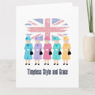 Timless Stil och Grace- RIP drottning Elizabeth II Kort