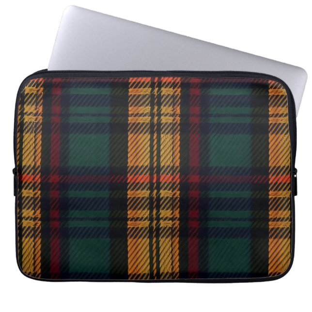 Timless Tartan Mönster Laptop Fodral (Framsidan)