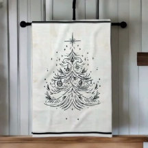 Timless Träd Faux Linen Kitchen Towel