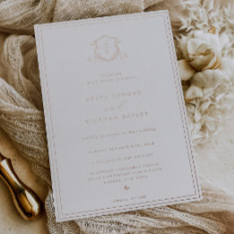 Timless Vines Monogram Bröllop Vapensköld