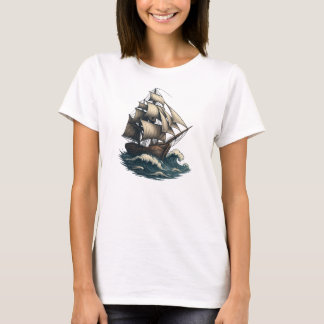 Timless Voyage - Vintage Sailing Dreams T Shirt