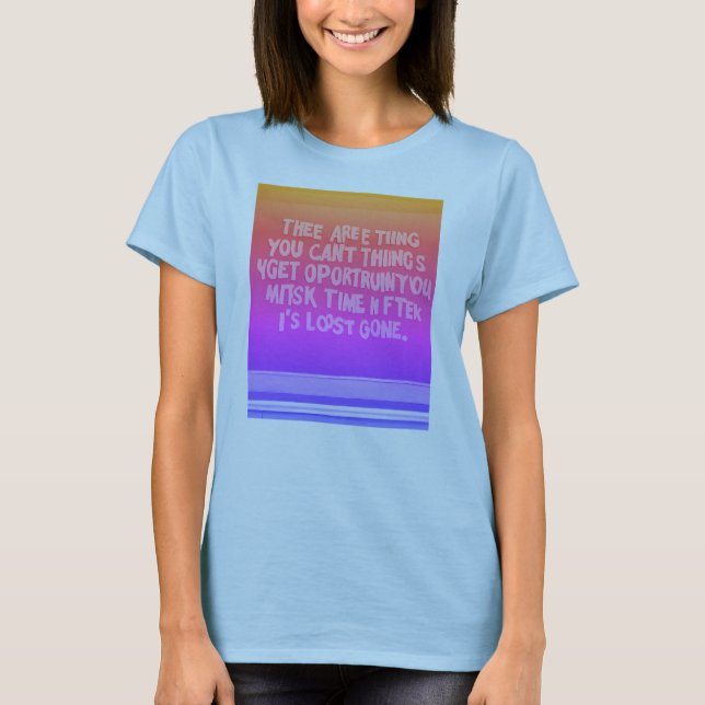 "Timless Wisdom Tee in Serene Blue" (Framsida)