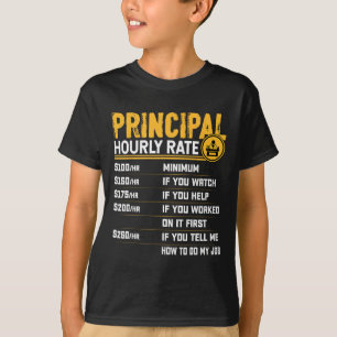 Timlön för rektor - rolig rektor lärare I T Shirt