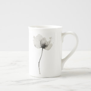Timlös blomma benporslin mugg