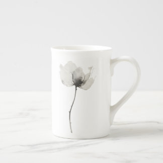 Timlös blomma benporslin mugg