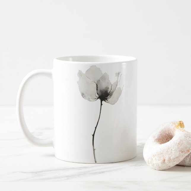Timlös blomma kaffemugg (Med munk)