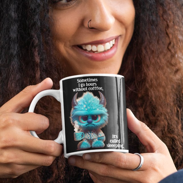 Timmar utan kaffe.. kallat viloläge jumbo mugg (Skapare uppladdad)
