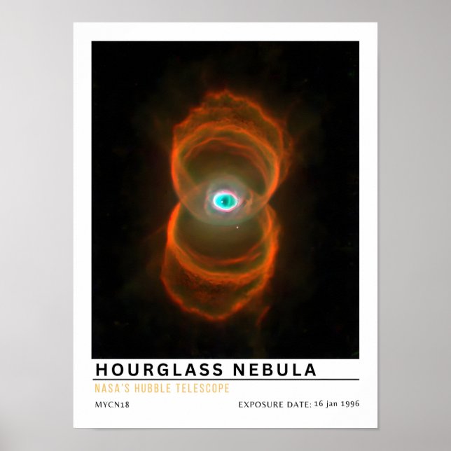 Timmeglasnebulosan Rymdutbildning Poster (Framsidan)