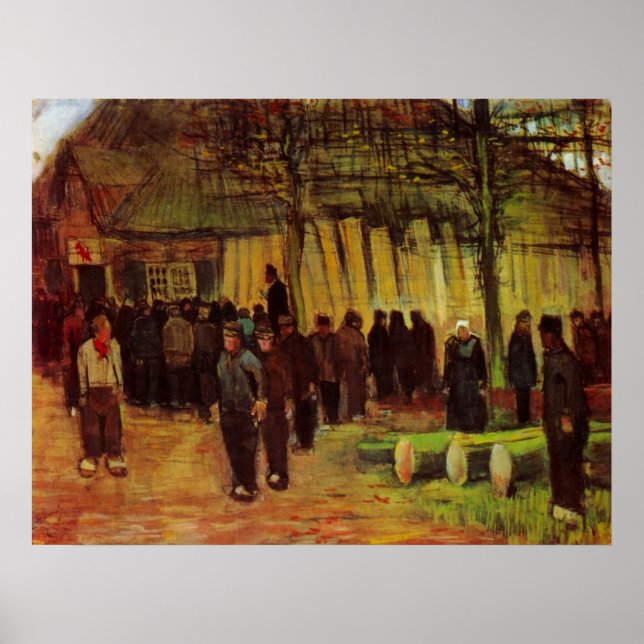Timmerförsäljning av Vincent van Gogh Poster (Framsidan)