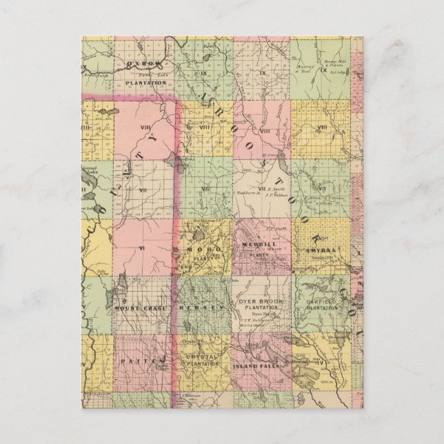 Timmerland 4 Atlas Karta Vykort (Framsida)