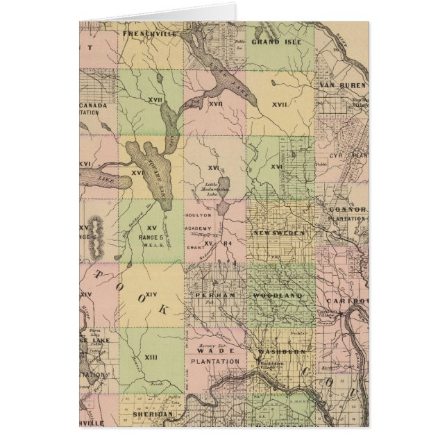 Timmerland 5 Karta Hälsningskort (Framsidan)