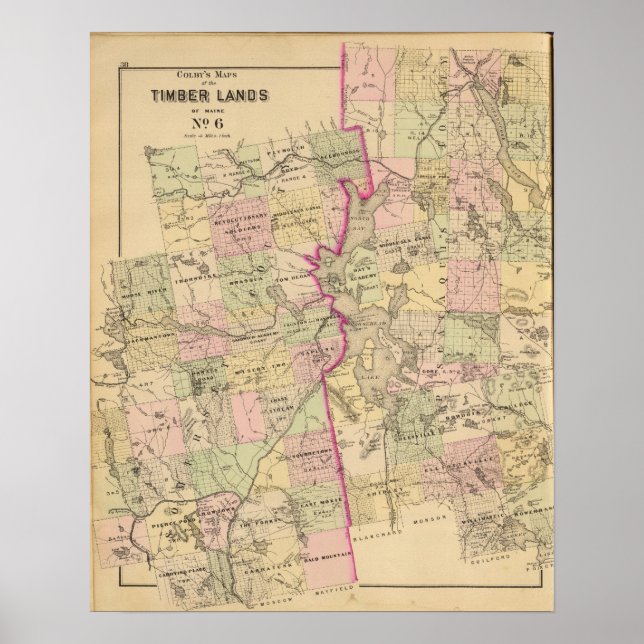 Timmerland 6 Karta Poster (Framsidan)