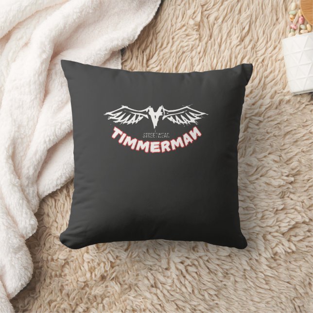 Timmerman – Streetwear Vingar Logodesign Kudde (Filt)