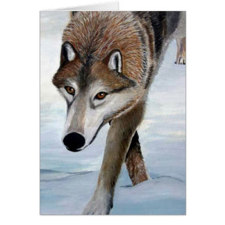 Timmervarg Hälsningskort