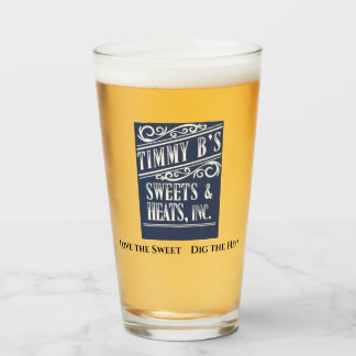 Timmy B's Sweet Pint Glass Glaskopp