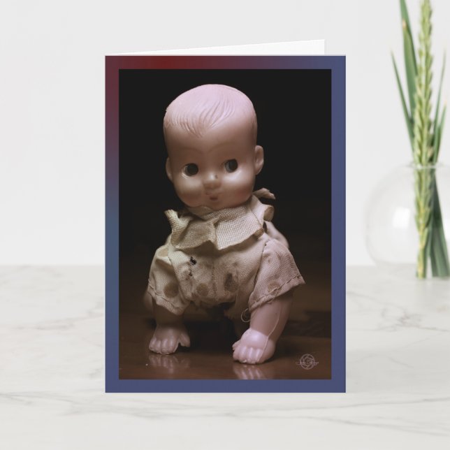 Timmy, den läskiga Halloween-dockan, kryper fram. Kort (Framsida)