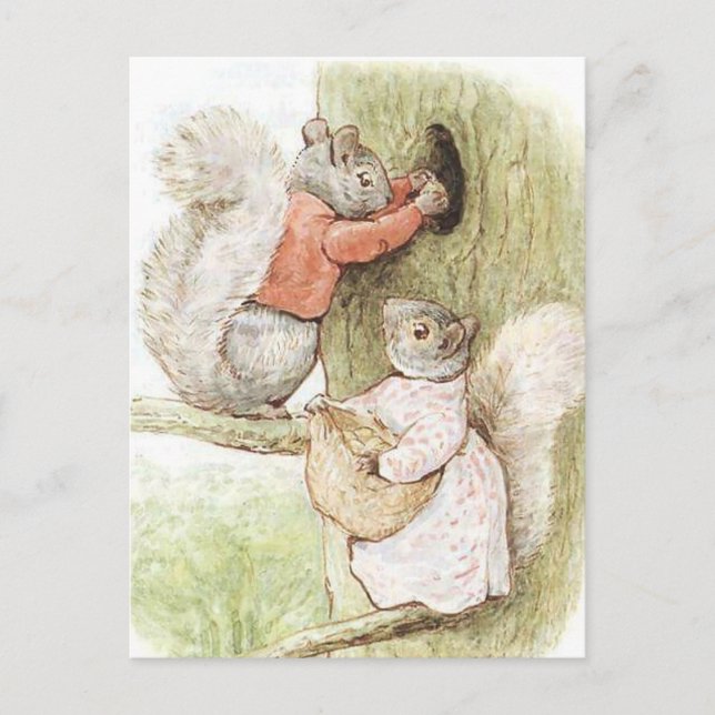 Timmy Tiptoes och Goody Squirrel av Beatrix Potter Vykort (Framsida)