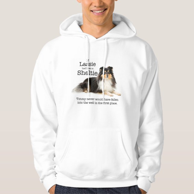 Timmy's Tri-Färg Sheltie Hoodie (Framsida)