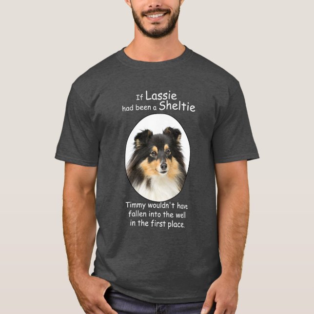 Timmy's Tri-Färg Sheltie T-Shirt (Framsida)