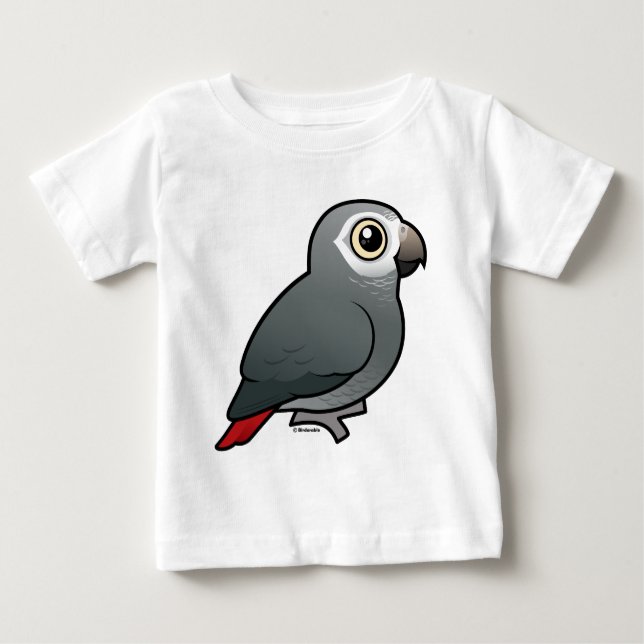 Timneh African Grått Parrot Tee (Framsida)