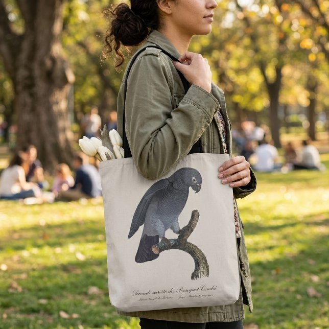 Timneh-afrikansk grå papegoja, Psittacus Timneh Tygkasse (Timneh African Grey Parrot, Psittacus Timneh. Tote Bag)