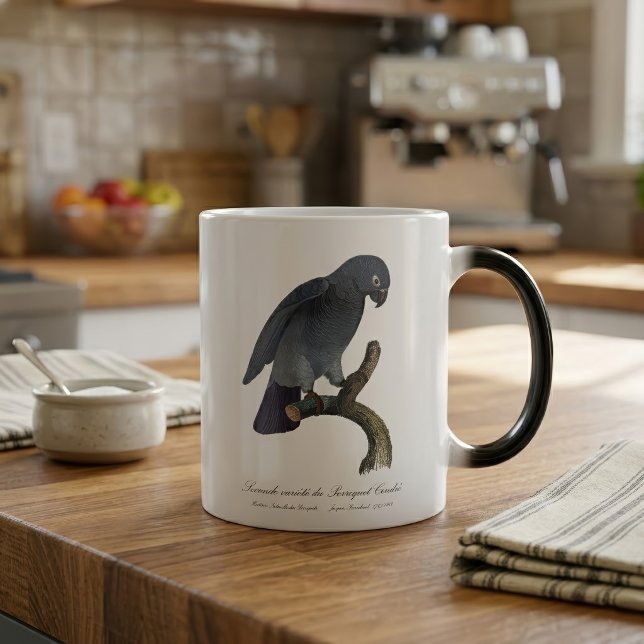 Timnehgråpapegoja, Psittacus Timneh Magisk Mugg (Timneh African Grey Parrot, Psittacus Timneh. Color Morph Mug)