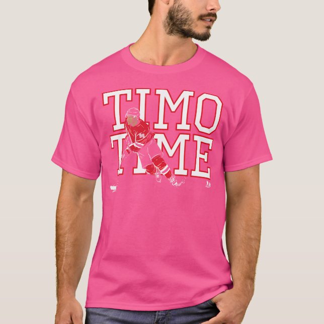 Timo Meier Timo Time New jersey Hockey T Shirt (Framsida)