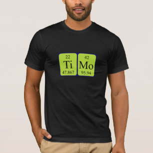 Timo periodiskt bord namn-skjorta t-shirt