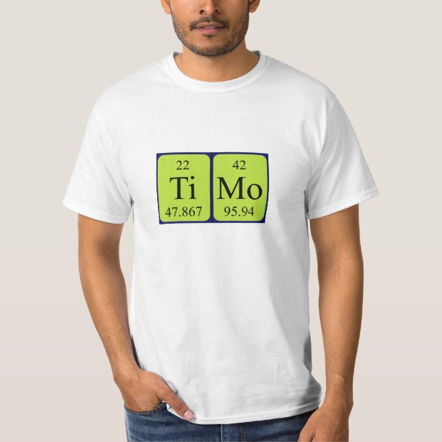 Timo periodiskt bord namn-skjorta tee (Framsida)