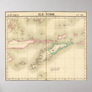 Timor Island Oceania nr 28 Poster