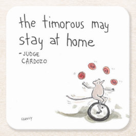 Timoral Underlägg ett Papper Kvadrat