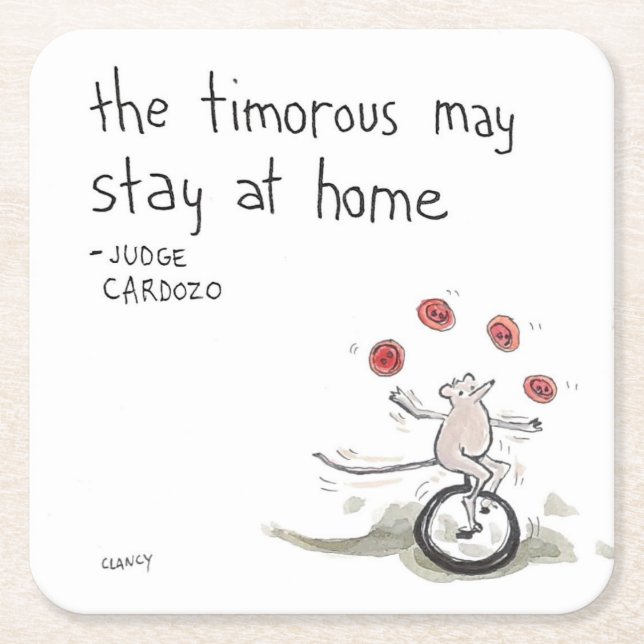 Timoral Underlägg ett Papper Kvadrat (Framsidan)