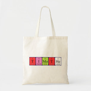 Timothe Periothe bord namn to bag Tygkasse