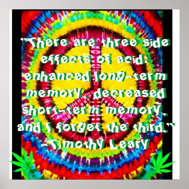Timothy Leary Quote Poster WakNBak-media (Framsidan)